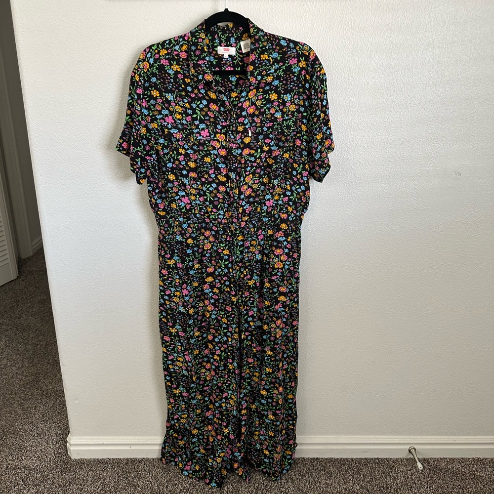 Levi's Floral Jumpsuit